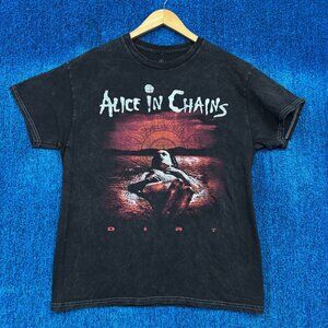 Alice In Chains Dirt Seattle WA Est 1987 Grunge Band Tee L